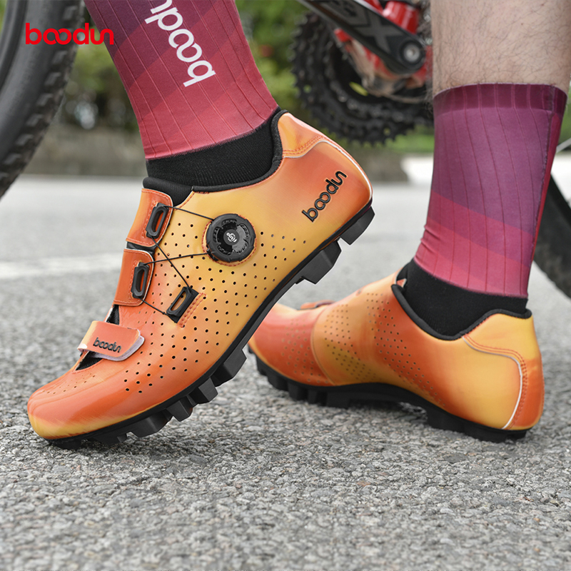 Boodun騎行鞋夏季旋鈕硬底踏女