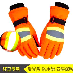 棉手套冬季保暖防水防寒加绒加厚