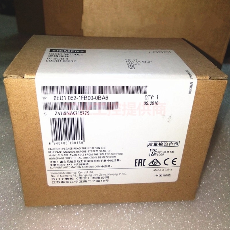 LOGO！230RC A6控制器6ED1 052-1FB00-0BA7/0BA8/0BA1/0BA6