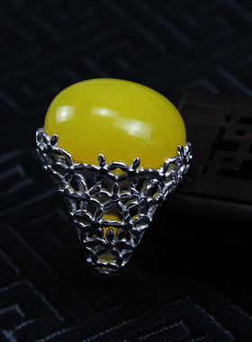 925纯银戒托戒指空托女个性夸张14*20 14.5*19.5 15.5*18.5戒指托