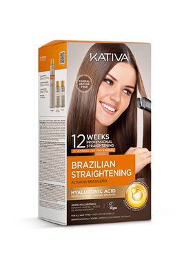 Kativa Brazilian Straightening Kit, 12 Weeks of Home Use