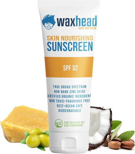 Waxhead Mineral Sunscreen - Kids Sunscreen, Won’t Burn Eyes