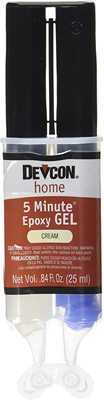 Devcon 21045 5 minute gel epoxy cream colored 25 milliliter