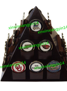 Pyramid Shaped Military Challenge Coin & Poker/Casino Chip