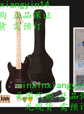 Rise by Sawtooth ST-RISE-ST-LH-3/4-BLK-KIT-1 Electric Guitar