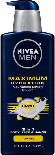 NIVEA Men Maximum Hydration 3 in 1 Nourishing Lotion 16.9 oz