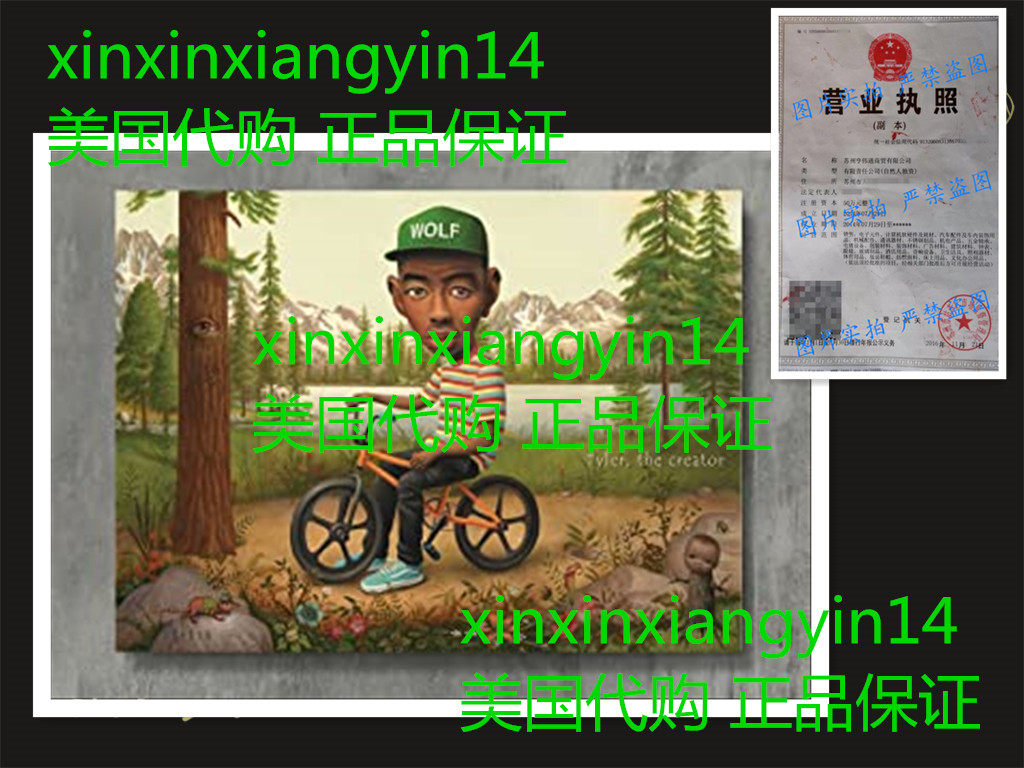 APPLEpie Tyler the Creator Music Wolf on a Bicycle Poster Hi