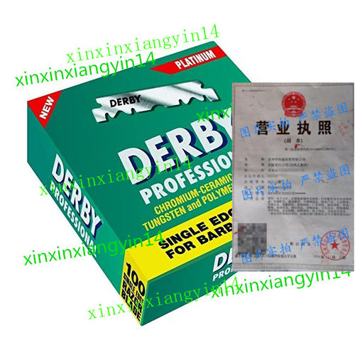 在途 Derby Professional Single Edge Razor Blades, 100 Count