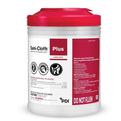 PDI Sani-Cloth Plus Germicidal Wipes, Hospital-Grade