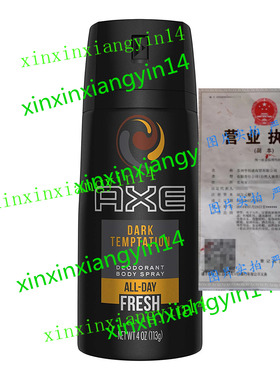 AXE Dark Temptation Body Spray Deodorant for Men 4 oz 6Pack