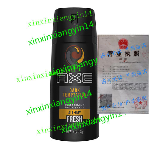 AXE Dark Temptation Body Spray Deodorant for Men 4 oz 6Pack