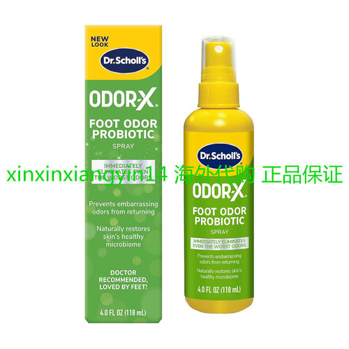Dr. Scholl's ODOR-X FOOT ODOR PROBIOTIC SPRAY, 4 oz
