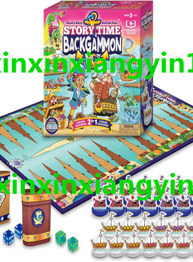 Story Time Backgammon Set for Beginners, Educational Learnin