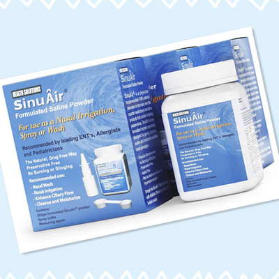 SinuAir Sinus Rinse Salt Solution - Saline Powder 200g*3瓶