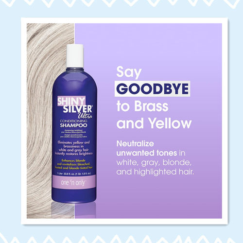 One 'n Only Shiny Silver Purple Shampoo - Argan Oil Toning