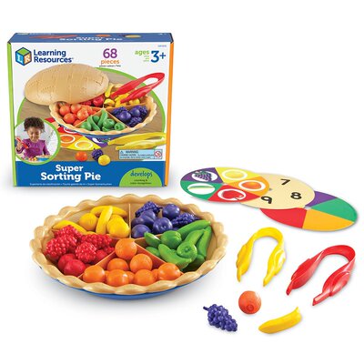代 Learning Resources Super Sorting Pie, 68 Pieces