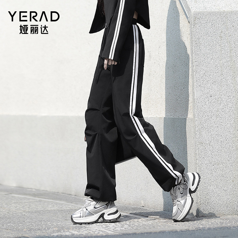 娅丽达加绒工装裤白鸭绒羽绒裤女