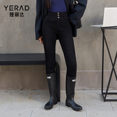 女羽绒显瘦小脚裤 2025冬季 新款 娅丽达高弹打底裤 小个子铅笔牛仔裤