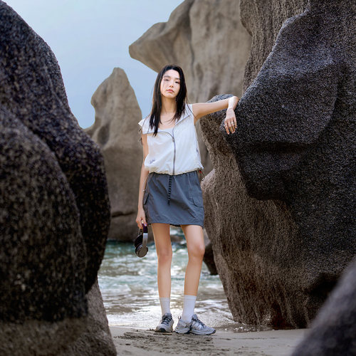 娅丽达户外露营工装半身裙女