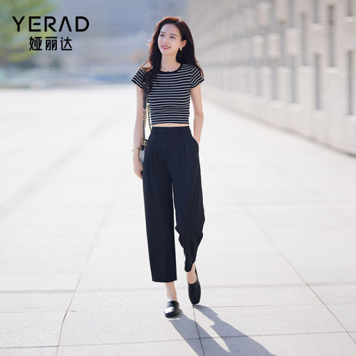 娅丽达吸湿排汗速干哈伦裤女