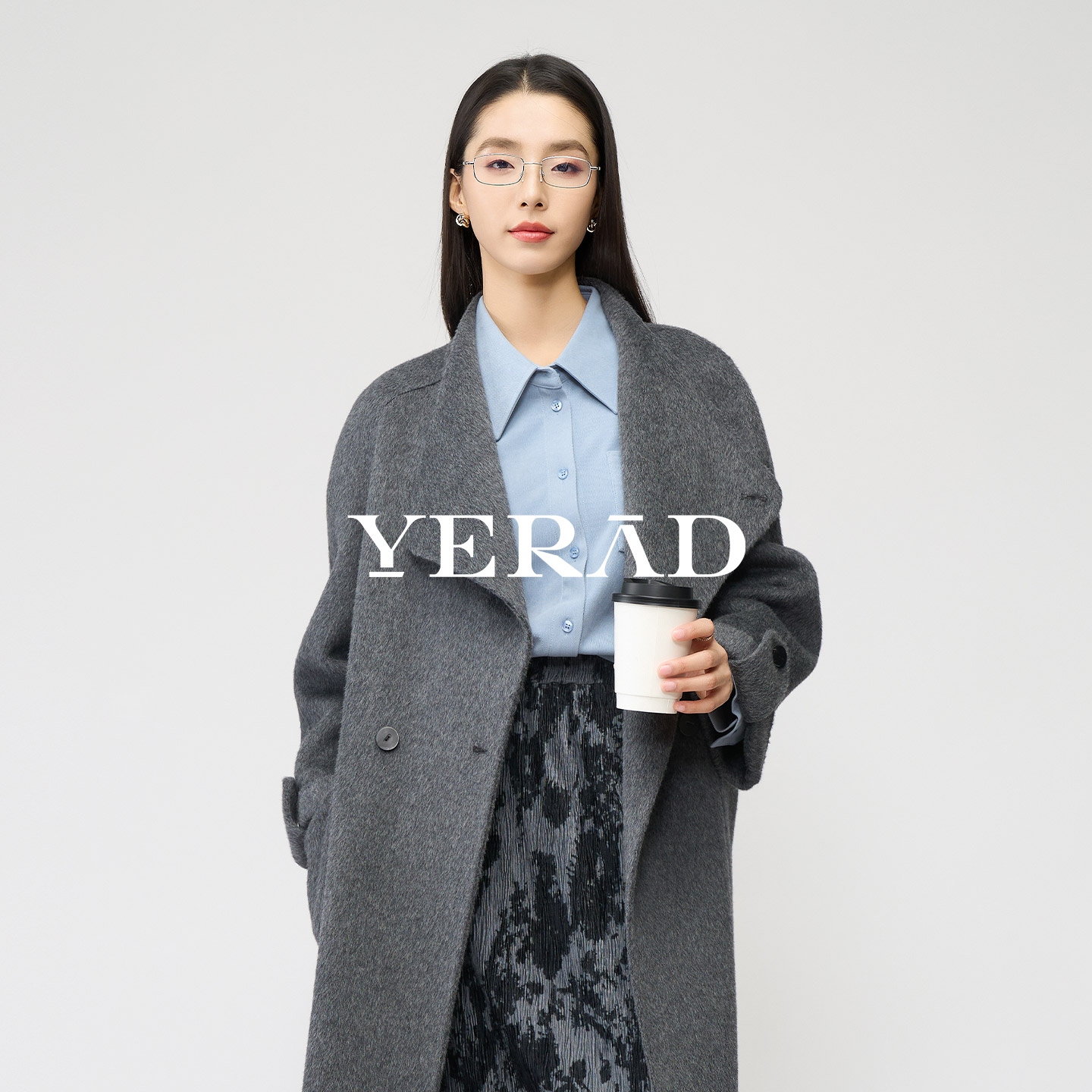 娅丽达设计感磨毛衬衫女