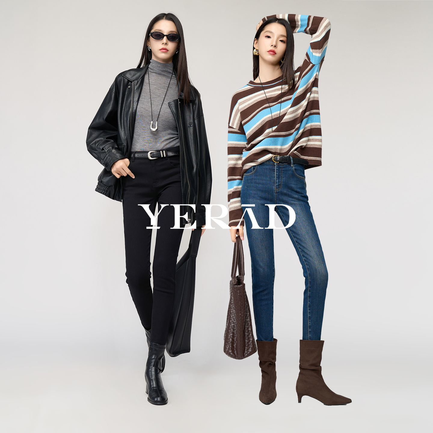 娅丽达弹力铅笔打底裤女