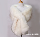 百搭婚纱礼服旗袍围巾围脖 女士保暖 仿皮草狐狸毛毛披肩 秋冬新款