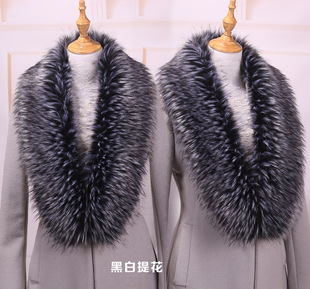 秋冬新款大毛领子 仿狐狸毛貉子假领围巾通用百搭仿毛领子女 定做