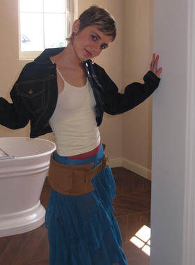 AXIS OF 复古机车卡包 百搭帆布包个性小包包穿戴纯棉腰包