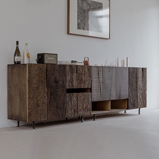 野木1978岁月边柜侘寂风柜门玄关柜电视柜客厅柜老木头中式