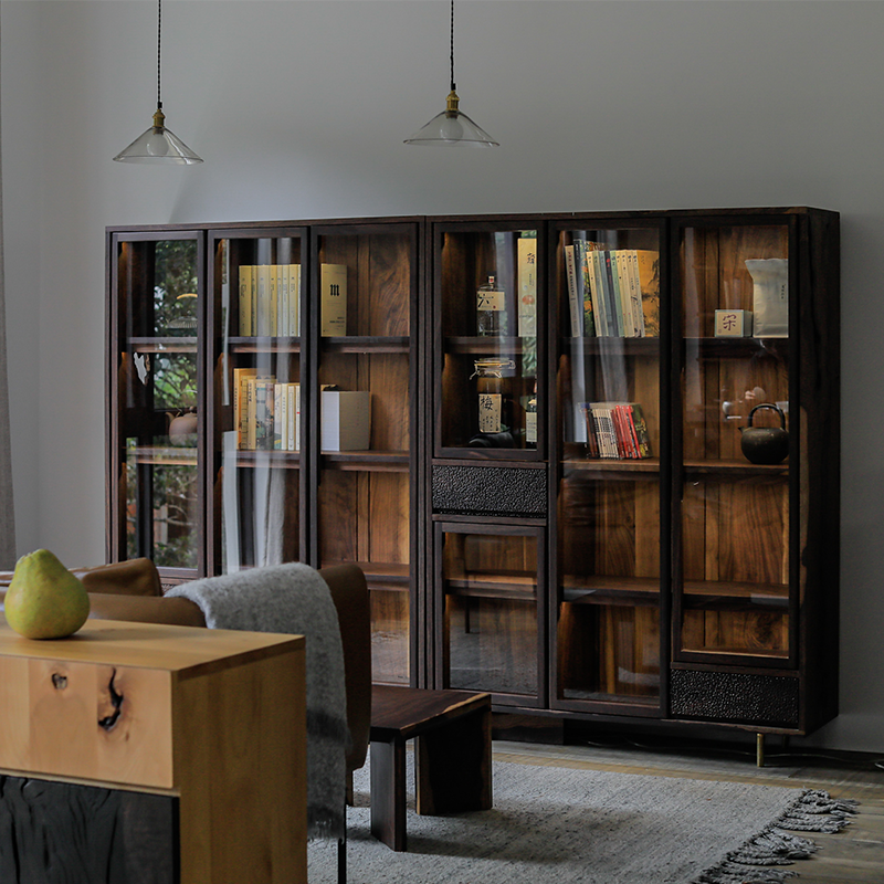 野木1978慧日水明茶书柜现代中式组合书柜玻璃展示柜侘寂简约现代,住宅家具,组合书柜,淘宝优惠券,粉丝福利购,淘宝优惠卷
