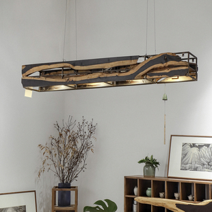 饰灯现代新中式 侘寂风装 茶室吊灯设计孤品 结疤狩观云灯 野木1978