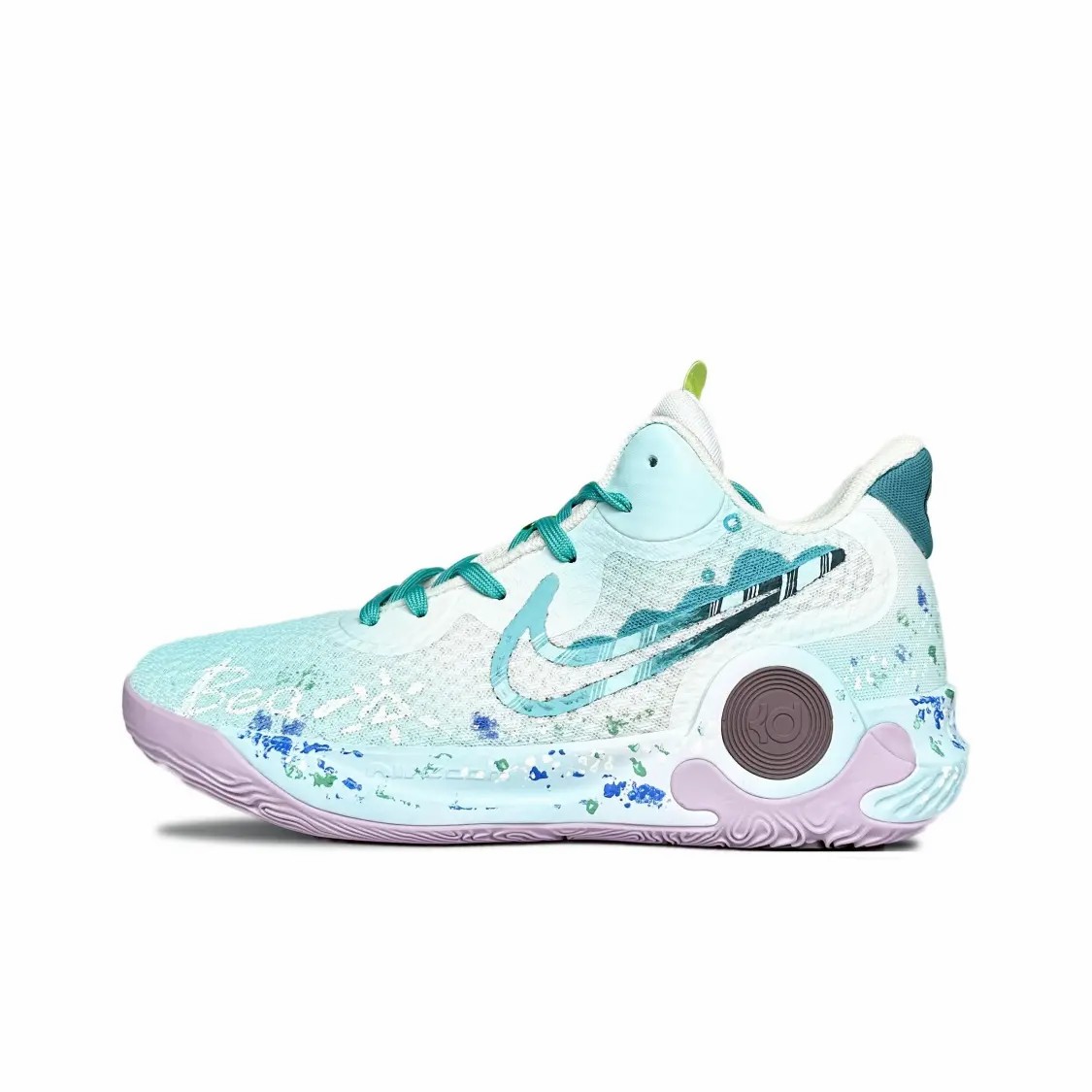 耐克球鞋定制Nike KD Trey 5 IX 薄荷冰低帮篮球鞋男女同款蓝白