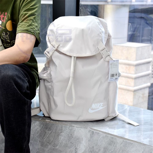 Nike Heritage Мужская и женщина такая же легкая руда коричневая белая спортивная тенденция школьная сумка для школьной сумки BA6150-104