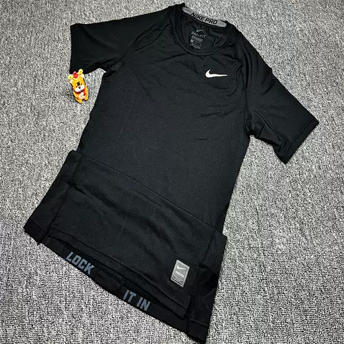 Мужские колготки Nike/Nike pro быстросохнущие, дышащие, для бега, для фитнеса, для занятий спортом, эластичные, с короткими рукавами 703095