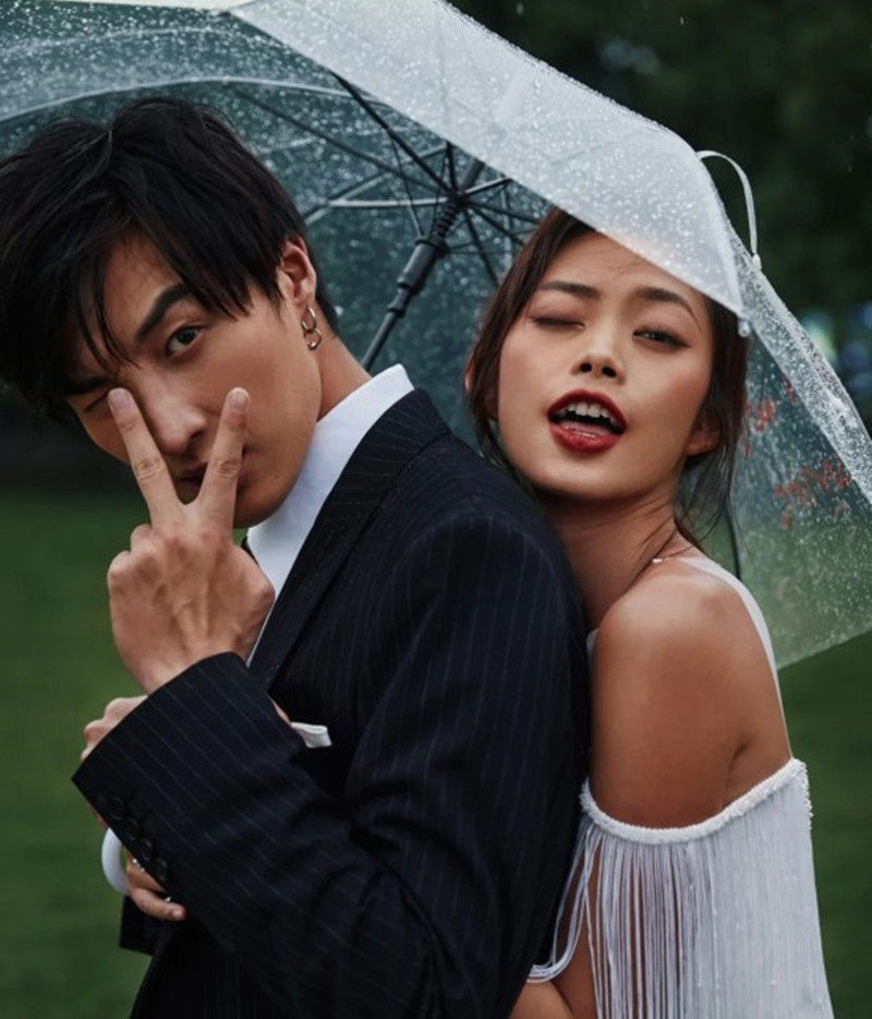 创意儿童拍照道具字母透明雨伞 影楼婚纱外景旅拍摄影道具写真伞