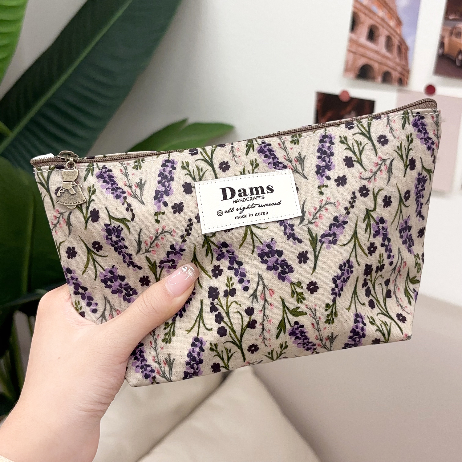 韩国文艺清新薰衣草防水化妆包新