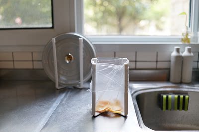 朴房 日本山崎同款 可折叠多功能垃圾收纳架 厨房锅盖架 沥水架