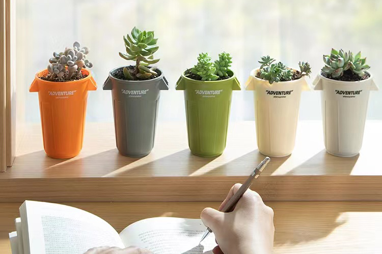 桌面迷你收纳盒笔筒多肉盆