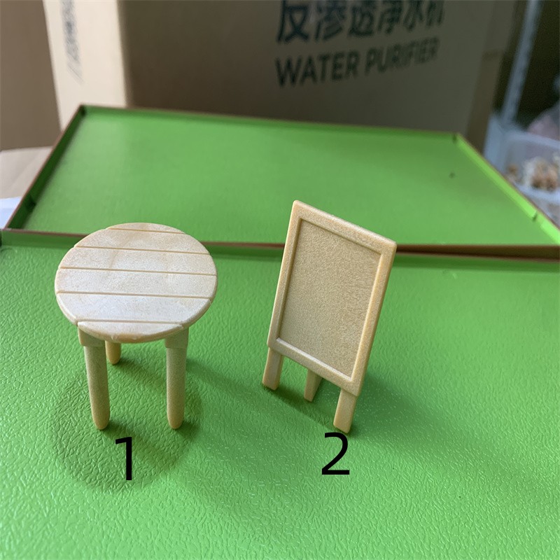 正品日本森贝尔家族过家家玩具公仔动物玩偶迷你摆件 桌子