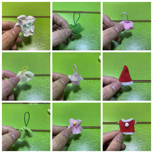 正品日本森贝儿家族过家家玩具公仔动物玩偶迷你摆件 小号衣服