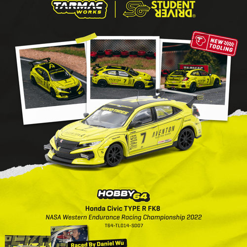 TW 1:64 本田思域Civic TYPE R FK8 T64-TL014-SD07 合金汽车模型