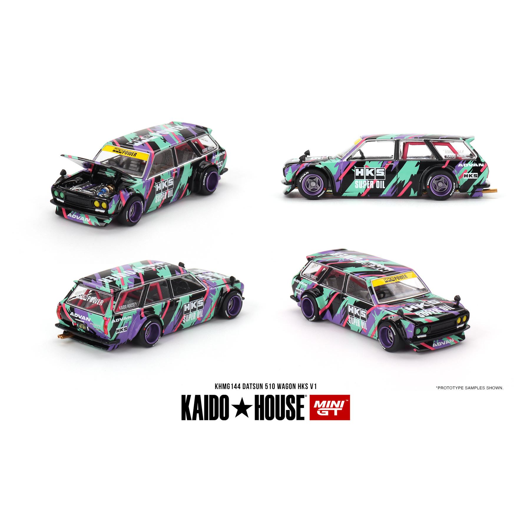 Kaido House x MINIGT 1:64 达特桑510瓦罐 HKS V1合金车模型144