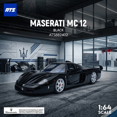 ATS爱特斯1:64玛莎拉蒂MC12 MASERATI MC12 仿真合金汽车模型收藏