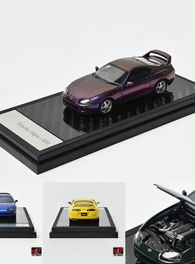 LCD 1:64 丰田Supra速霸 牛魔王 第4代Mk4 A80 跑车 合金汽车模型