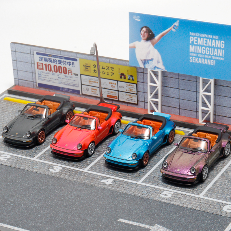 RM犀牛 1:64 保时捷 Singer Turbo Study 930 开篷版合金汽车模型