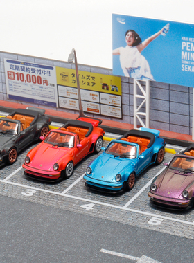 RM犀牛 1:64 保时捷 Singer Turbo Study 930 开篷版合金汽车模型