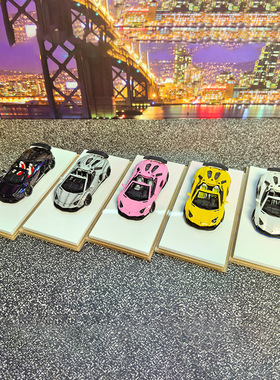 Fine Works64 1/64 LB宽体改装敞篷兰博基尼LP700 限量版汽车模型