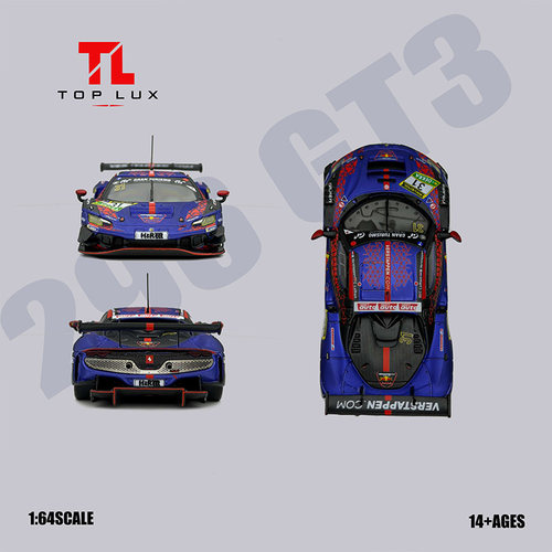 TOP LUX TL 1:64 保时捷296 GT3 红牛31#跑车 仿真合金车模型收藏