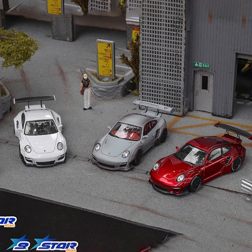 Star Model SM 1:64 保时捷997 宽体改装版 仿真合金汽车模型收藏
